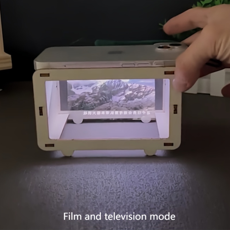 Home Cinema Experience - جهاز عرض هولوغرافي ثلاثي الأبعاد للهاتف،