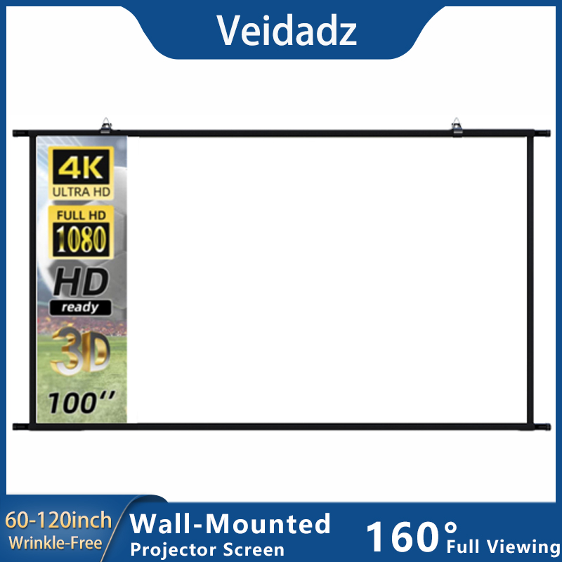 Home Cinema Rack - شاشة عرض VEIDADZ مثبتة على الحائط