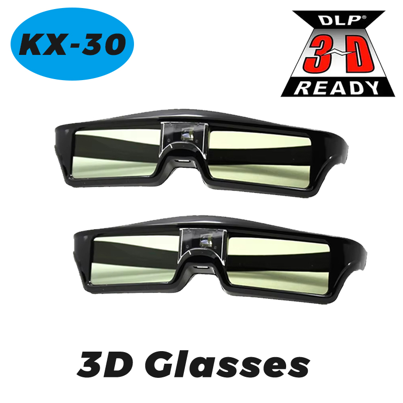 Home Cinema Glasses - 1/2 قطعة KX-30 نظارات ثلاثية الأبعاد