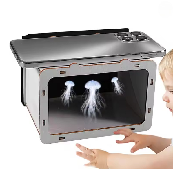 Home Cinema Experience - جهاز عرض هولوجرام ثلاثي الأبعاد للهواتف