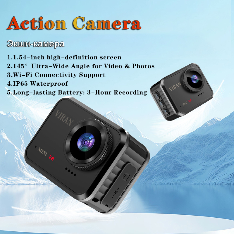 Home Cinema Outdoor - كاميرا أكشن صغيرة بدقة 4K فائقة