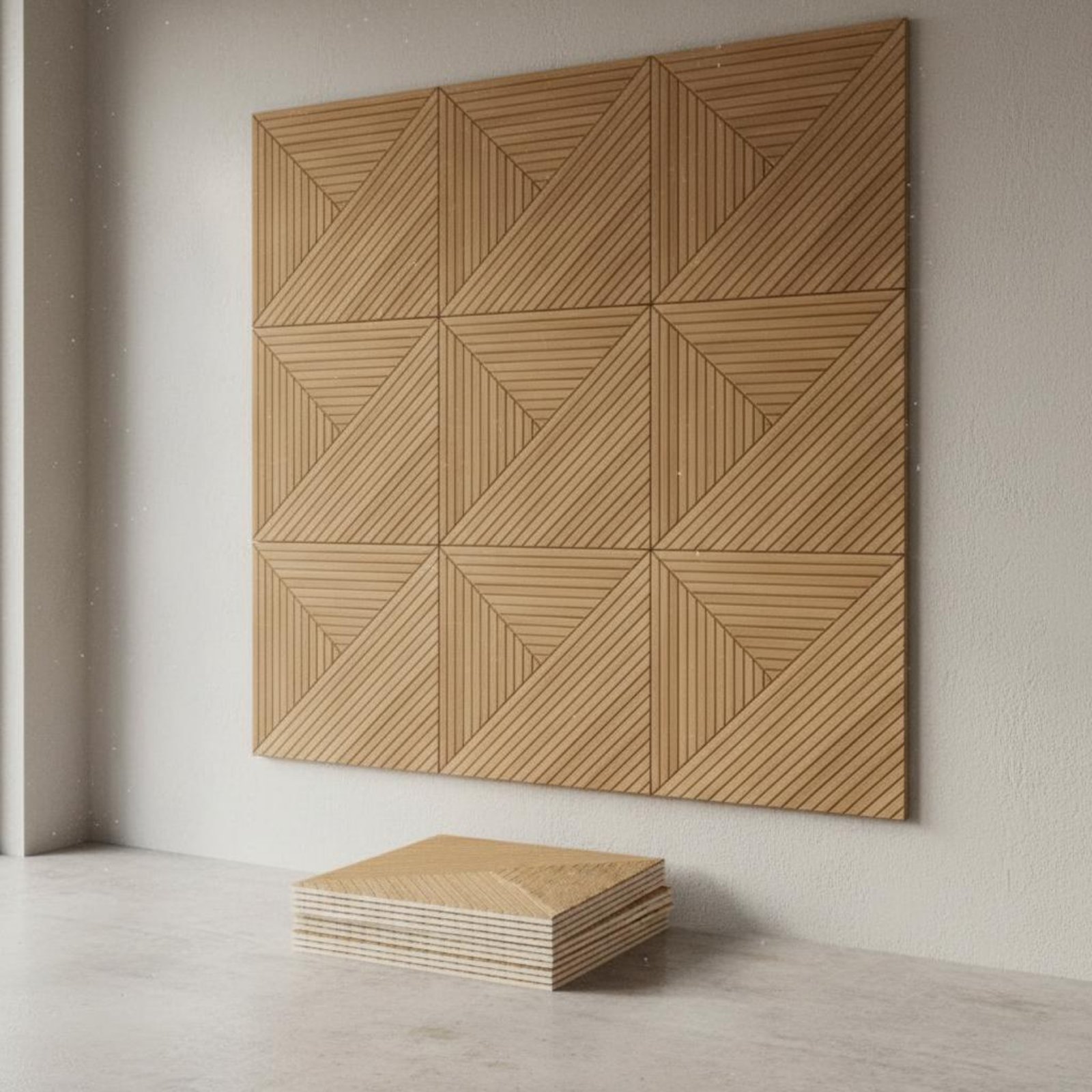 لوحة عازلة للصوت بتصميم خشبي ت - مراجعة Acoustic Foam Panel وسعره