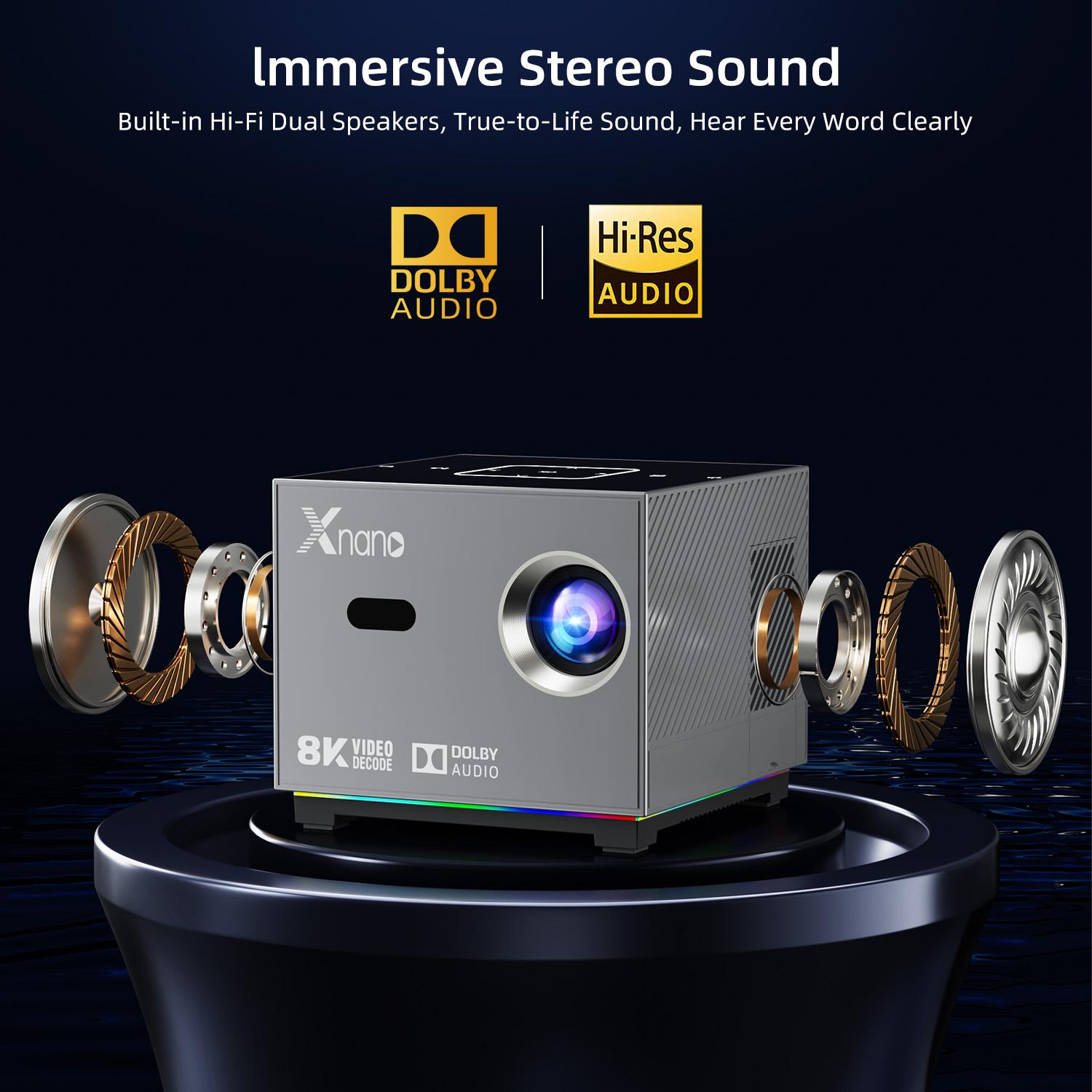 Xnano محمولة بروجيكتور ذكي الأ - مراجعة Home Cinema Rack وسعره