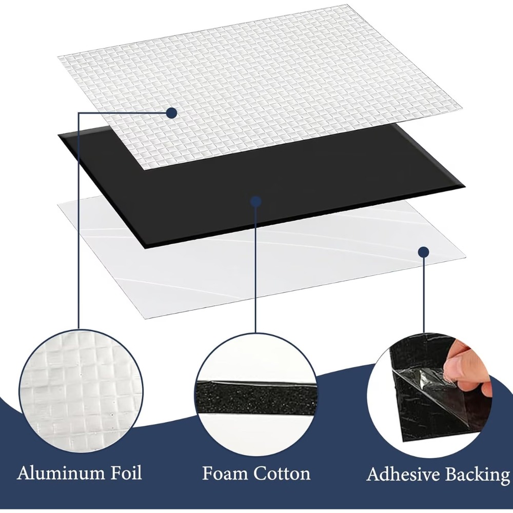 10 قطع من مادة عازلة للصوت للس - مراجعة Acoustic Foam Panel وسعره