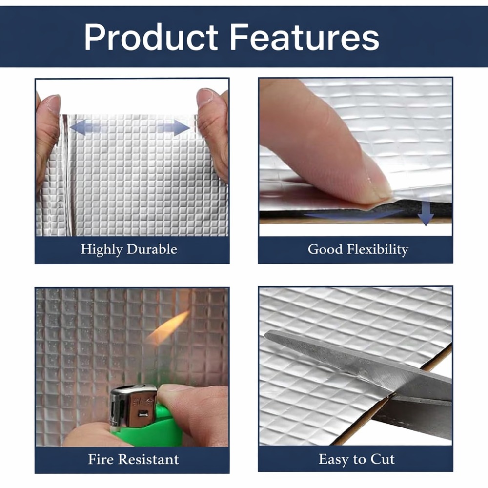 10 قطع من مادة عازلة للصوت للس - مراجعة Acoustic Foam Panel وسعره