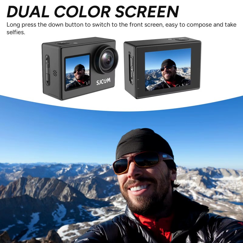 كاميرا خوذة SJ4000 SJCAM بشاشة - مراجعة Home Cinema Outdoor وسعره