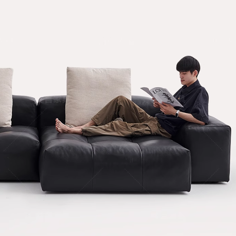 أريكة جلدية مضغوطة بسيطة فاخرة - مراجعة Home Cinema Room Design وسعره