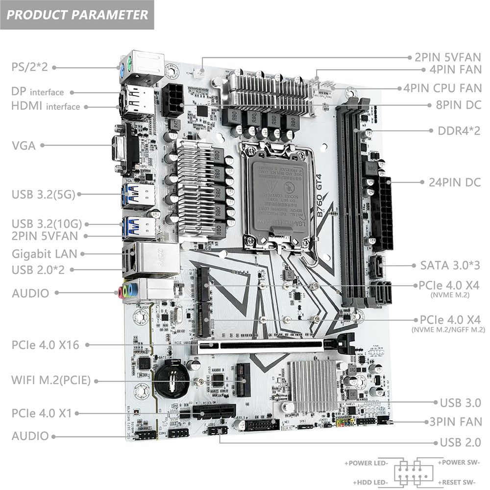 اللوحة الأم MACHINIST B760 GT4 - مراجعة Home Cinema Video Processor وسعره