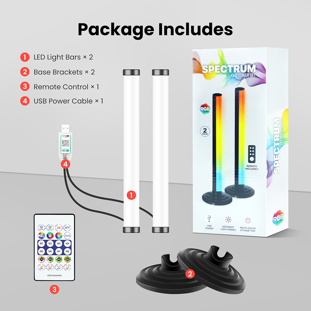 5 فولت الذكية LED مصباح أرضي ل - مراجعة Home Cinema Rack وسعره