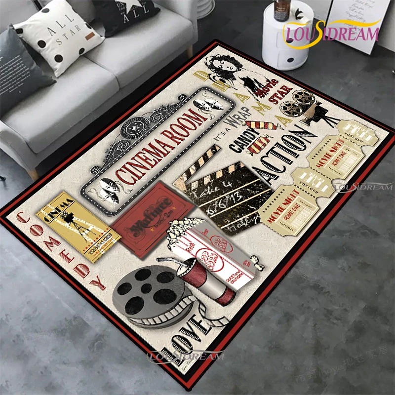 سجادة سينما عتيقة بتصميم لوحة  - مراجعة Home Cinema Night وسعره