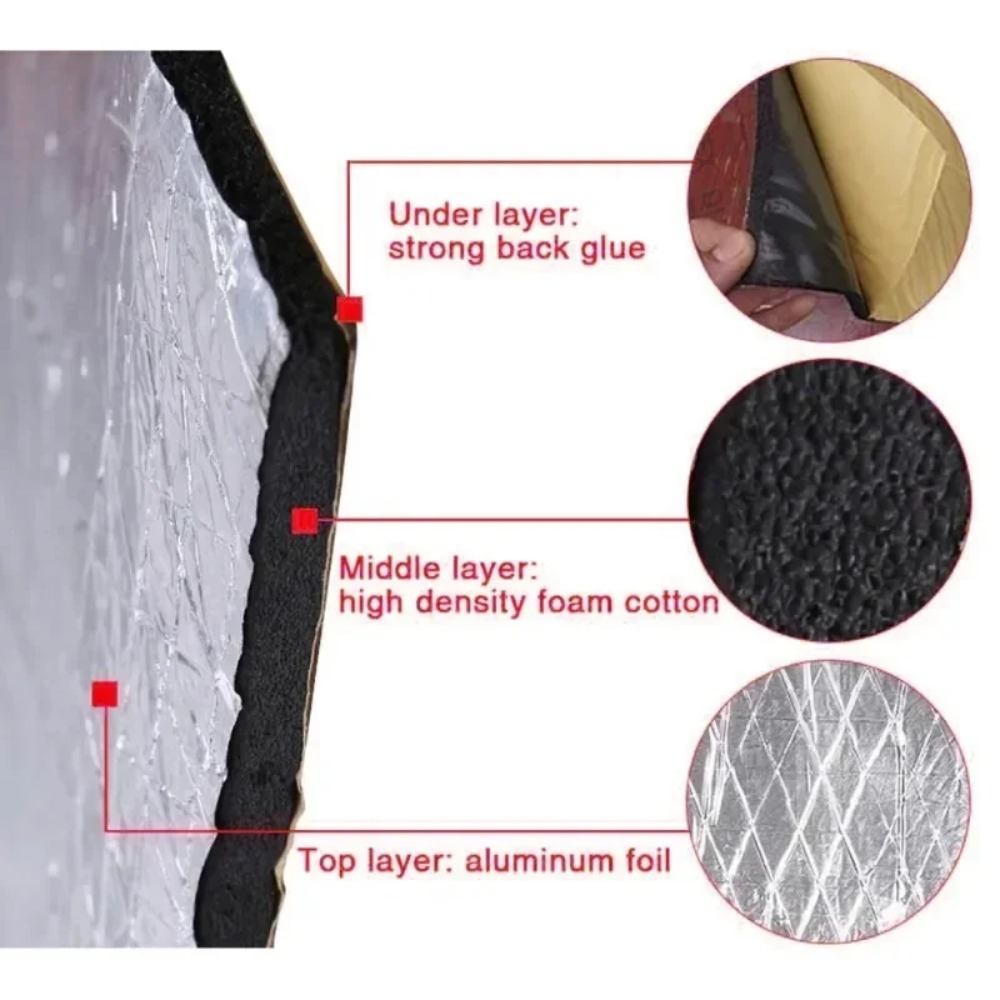 حصيرة عازلة للصوت للسيارة سميك - مراجعة Acoustic Foam Panel وسعره
