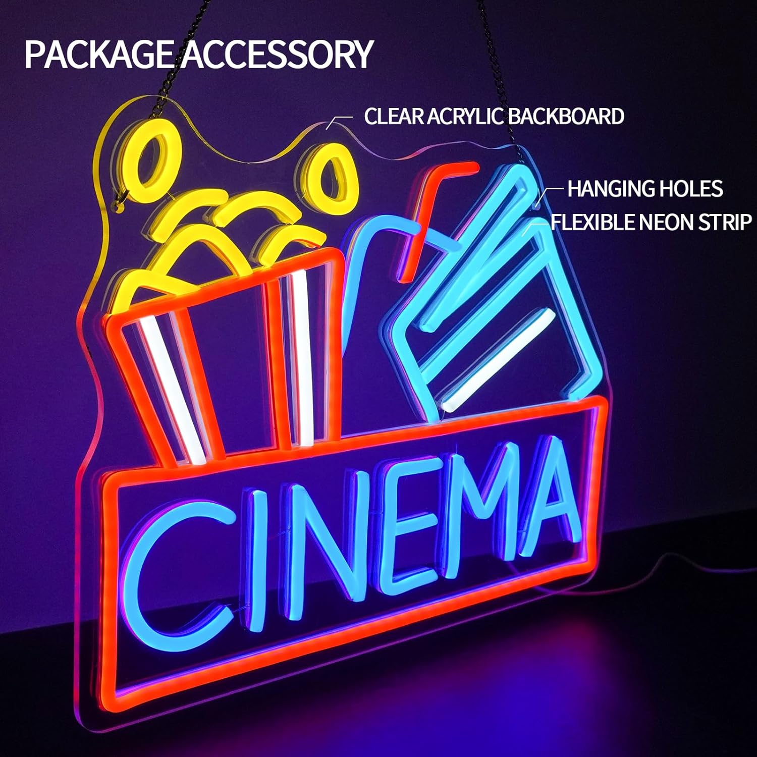 سينما النيون USB بالطاقة LED ع - مراجعة Home Cinema Night وسعره