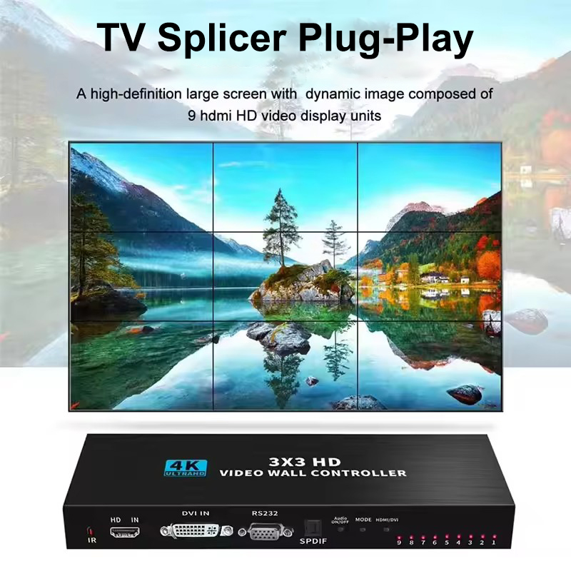 4K HDMI الفيديو الجدار تحكم 3X - مراجعة Home Cinema Video Processor وسعره