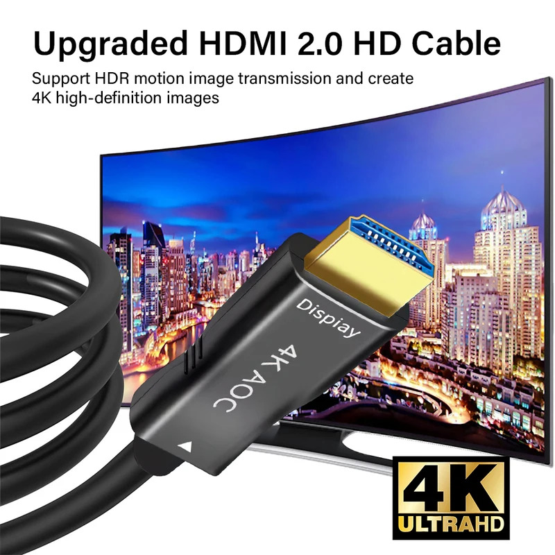 كابل ألياف بصرية HDMI بدقة 4K  - مراجعة Hdmi Arc Cable وسعره