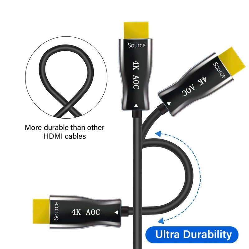 كابل ألياف بصرية HDMI بدقة 4K  - مراجعة Hdmi Arc Cable وسعره